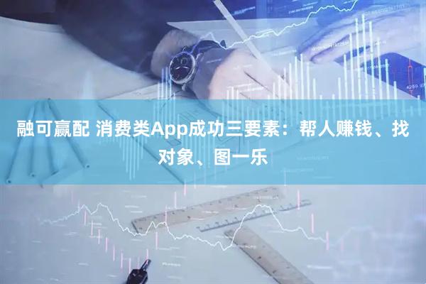 融可赢配 消费类App成功三要素：帮人赚钱、找对象、图一乐