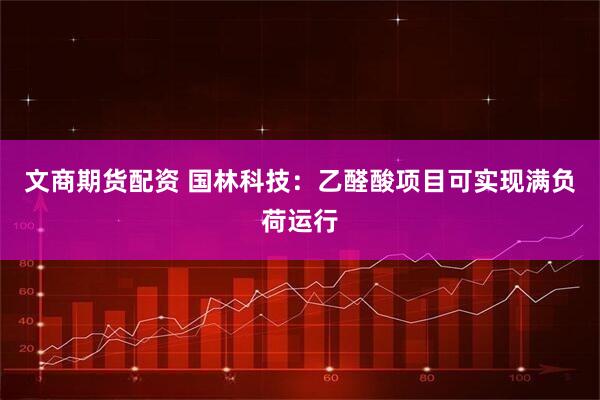 文商期货配资 国林科技：乙醛酸项目可实现满负荷运行